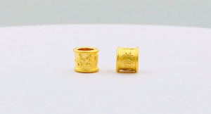 MJ Jewellery 3D 999.9/24K Pure Gold Mini Six Word Mantra Charm B805