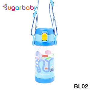 Sugar Baby Tritan Special Straw Bottle 400ml with Strap Botol Minum Sedotan Anak dengan Tali BPA Free