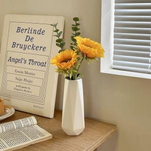 1 ชิ้น แจกันพลาสติก สีขาว สไตล์นอร์ดิก สไตล์มินอล ตกไม่แตก แจกันดอกไม้ สำหรับตกแต่งบ้าน โต๊ะทำงาน แจกันพร็อพถ่ายรูป ทนทาน