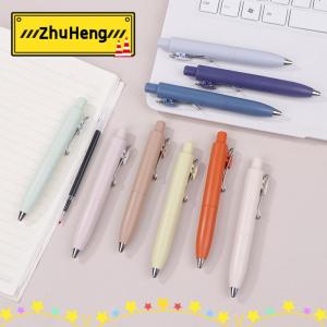 zhuheng 0.5mm nhỏ dày lõi chất béo nhỏ bỏ túi bút trung tính nhanh khô không thấm nước uniball một đẩy di động