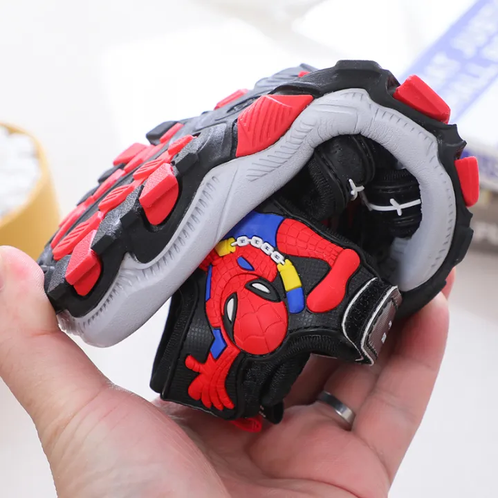 READY%20STOCK%20Summer%20Anti%20slip%20Soft%20Sole%20Boys%20with%20Cartoon%20Spider%20Man%20Student%20Childrens%20Beach%20Shoes%20Sports%20Sandals%20for%20Kids%20-%20Image%206