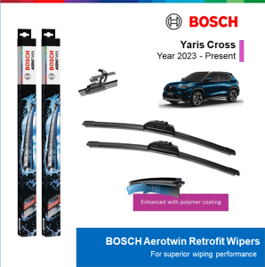 BỘ GẠT MƯA BOSCH AEROTWIN 24" & 16": TOYOTA YARIS CROSS ĐỜI XE 2023 ĐẾN NAY