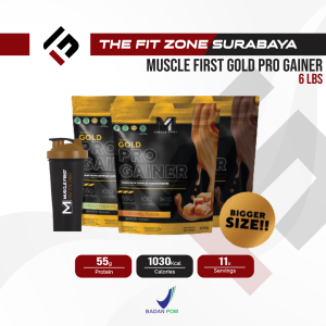 M1 Muscle First Gold Pro Gainer 6 Lbs Weight Mass Gainer BPOM