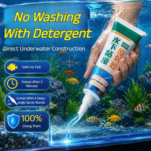 💦Underwater Waterproof Glue Glass Glue Underwater Sealant Repairs Leaks and Cracks Fast Drying Clear and Seamless Waterproof Easy to Use
