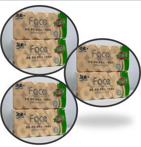 ❣️SPACEIDEAS❣️ [Bundle of 4/6 Bag] Jie Rou Toilet Paper Roll Ultra Soft & Thick 4-Ply Toilet Rolls (135g/Roll) Flushable Toilet Paper 4 Ply Smooth Feel Toilet Paper Rolls / 100% Virgin Wood Pulp Individually Packaged Toilet Paper Toilet Tissue Paper