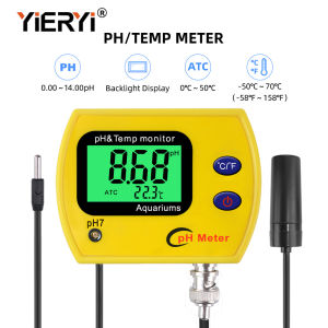 yieryi PH Meter temperature meter Acidimeter Tool Water Quality Monitor For Aquarium Swim Pool Water with Backlight