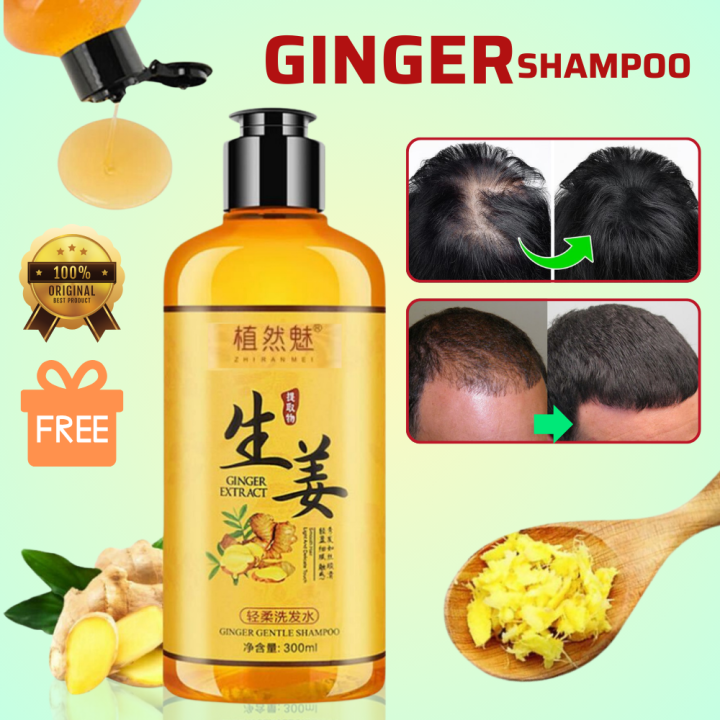 Ginger Hair Shampoo For Hair Loss Oil Control Deep Care Fast Regrowth