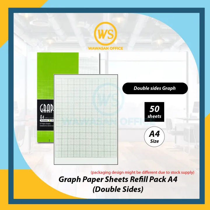 Graph Paper A4 / Kertas Graf A4 - 60gsm | 70gsm | Lazada