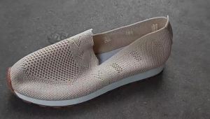New WomenS Low-Top Slip-On Casual Shoes Large Size Flat Sole Round Toe Breathable