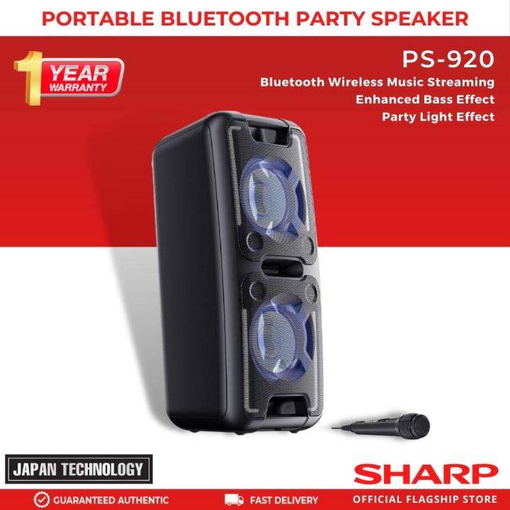 Sharp party speaker ps hot sale 920