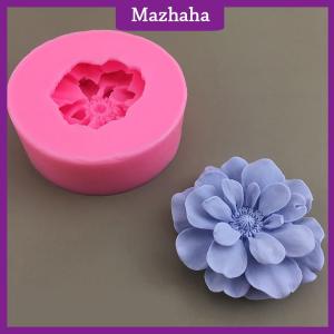 Mazhaha 1 cái đẹp hoa khuôn tự làm thạch cao nhựa nghệ thuật mềm Silicone fondant sô cô la khuôn xà phòng bánh trang trí dụng cụ nướng bánh