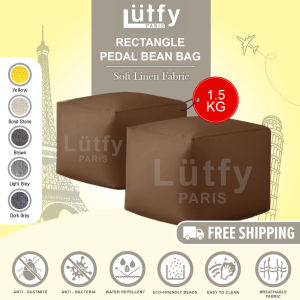 [Ready Stock] Square Bean Bag Stool with 1.5 kg (+/-) FILLING BEAN! Durable Water Repellent Breathable Fabric