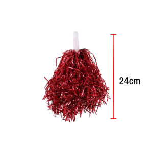 12pcs Small Cheer Dance Pompoms Metallic Foil Cheerleading Pompoms For Cheering Events