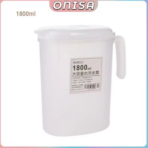 Onisa Plastic Water Kettle Jug with Lid for Cold Water Ice Tea Juice Beer Kitchen 1800ml 2500ml