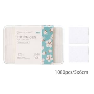 MAYIT 150/1080pcs Clean Cotton Makeup Remover Pads Disposable Soft Cosmetic Cotton Pads Portable Skin Care Nail Polish Remover Pads Women