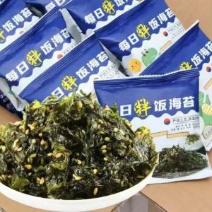 (8bag)Sesame Seaweed Bibimbap Sachets Stir-Fried Broken Seaweed Snacks for Children and Baby Snack