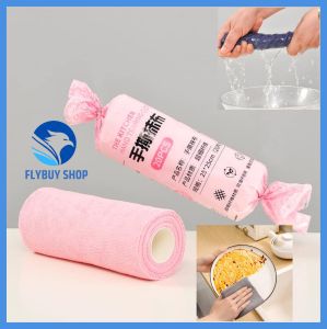 FLYBUY SHOP microfiber household kitchen cleaning cloth weekly throw cloth non-disposable candy hand tear cloth