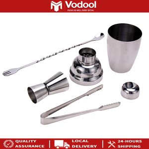 Stainless Steel 4-Piece Bar Shaker Set 250ml Durable Cocktail Mixing Tools for Bar and Party Use