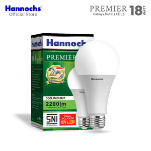 Hannochs Premier 3-5-7-9-12-15-18-25-30-40-50 Watt Bohlam LED Lampu Rumah Super Terang Cool Daylight Putih