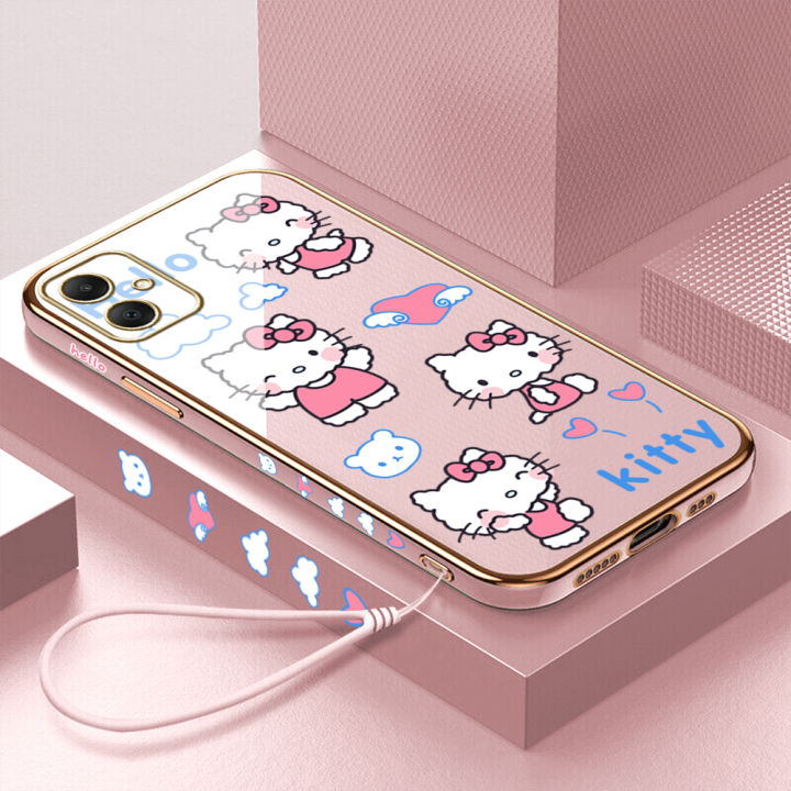 Phone Case For Samsung Galaxy A05 A05S Case With Lanyard + Cartoon Cute ...