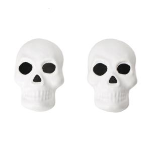 Skeleton Ornate Knob Covers - 2 Pack Stretch Fit Handles Decor for Drawers Cabinets Doors - Easy Install Halloween Christmas Home Decoration