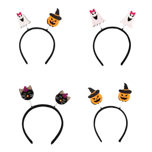 Tái Sử Dụng bí ngô Halloween Màu Đen Felidae Hairband Polyester Thoáng Khí Sợi Tóc Cho Gia Đình Trang Phục Lễ Kỷ Niệm