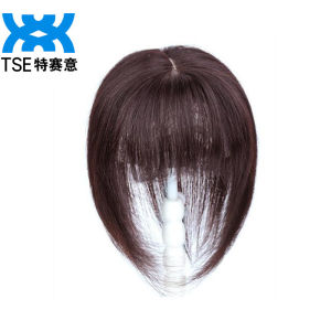 TSE Hair Wig Piece Hair Block Cover White Hair on the head top Increase Hair Volumes 100% Real Human(10*12cm Area) 20Cm/25cm/30cm/35cm Length RW22