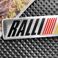 3D RALLIART Aluminum Car Emblem Stickers Accessories Decor Side Emblem Tail Label Car Body Modified Decals for Mitsubishi Mirage G4 Lancer Adventure Strada L200. 