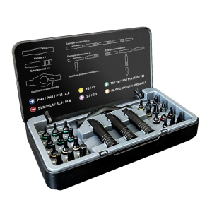 Ratchet Screwdriver Set 24 in 1 Ergonomic Nonslip Handle Magnetic Bit For Detailed Electronic Repair Work