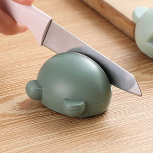 Time Zones หินลับมีด มินิ หน้าการ์ตูน หินลับมีดทำครัว ลับคมกรรไกรได้ สปอตสินค้า Cartoon whetstone