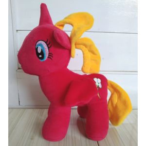 BONEKA KUDA PONI MY LITTLE PONY TERBANG FLYING HORSE DOLL MERAH 38 CM MAINAN