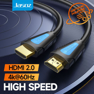 Jasoz HDMI Cable 4K 60Hz hdmi to hdmi 2.0 Cable 3D High Speed HDMI Laptop to tv for Monitor PC Video LCD Projector PS3 4