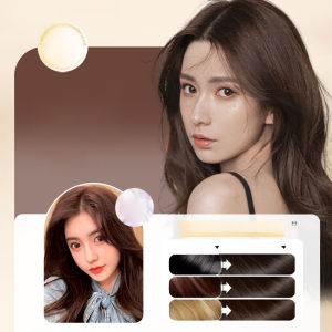 【Herbal Hair Dye Cream With Plant Extracts】 Herbal Hair Dye Natural Hair Color Skin Safe Dye Long Lasting Shade Herbal Essence Formula