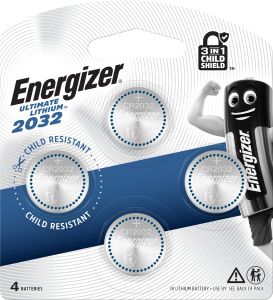 Energizer Lithium Coin 2032 Batteries 4pcs