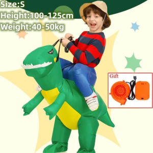 Lolanta Baby Kids Inflatable Dinosaur T-REX Costume Toddler Halloween Birthday Gift Dress Up Boys Girls Kindergarten Garden Performance Clothing Inflatable toys