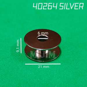 SPOOL / PALET MESIN JAHIT JARUM 1 HIGH SPEED INDUSTRI ( SPUL BESI SILVER/HITAM )  BOBBIN FOR HIGH SPEED M.J.M-40264 / 40264B