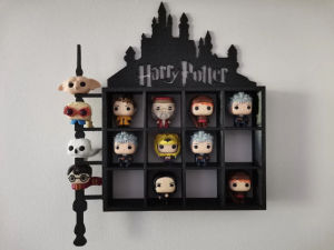 Harry Potter Blind Figurine Trendy Toy Bubble Mart Diagon Alley Cute Storage Display Rack Grid Rack