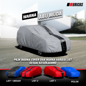 Car Cover Body Sarung Mobil Delica Pelindung Anti UV & Custom Warna Primelux BRICK