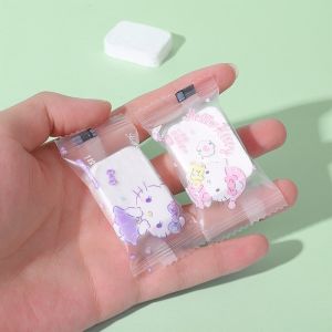 20 ชิ้น Sanrio Hello Kitty ผ้าขนหนูบีบอัด Thicken ผ้าขนหนูทิ้งแบบพกพาการ์ตูน Cinnamoroll Pochacco Face ผ้าขนหนูน้ําเปียกเช็ดกลางแจ้งเนื้อเยื่อ
