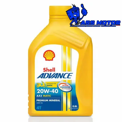 OLI Shell Advance AX5 Sc 20W-40 0.8L MATIC DIJAMIN ASLI 1000%