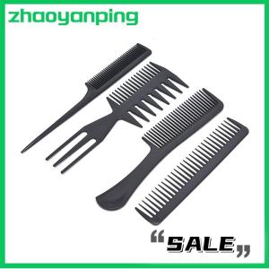 zhaoyanping 10Pcs Hair Styling Black Comb Set Professional Salon Anti-Static Barbers Combs