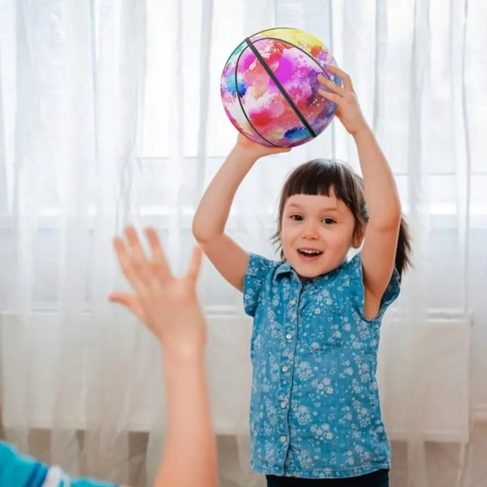 DJDK 18cm/21cm/24cm Silent Bouncing Basketball High Elasticity Low