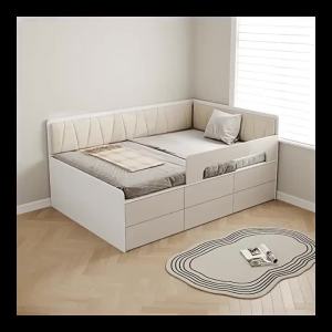 Single small unit storage bed for childrens customized storage tatami secondary bedroom with guardrail drawer apartment study small bed