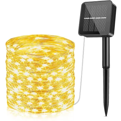 【BUY 1 TAKE 2】12M 100leds Outdoor solar Led String 32M 300led Garland festoon led lights 2025 New Waterproof Fairy Lights Christmas Wedding Decoration for Home Garden Crystal ball for Patio bulb Lights