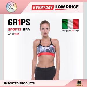 ชุดชั้นในสปอร์ตบรา สปอร์ตบรา สปอร์ตบราออกกำลัง LADIES X- STARP SPORTS BRA ATHLETICA สีดำ Size.M แบรนด์ GR1PS จาก Ai Retail