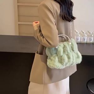 G7 Customized Womens Bag 2025 Autumn New Fairy Fluffy Bag Wrinkled Cloud Bag Handheld Small Bag Crossbody Bag 7/7