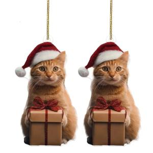 Thanh lịch quyến rũ phong cách Pug móc khóa gắn mặt dây phim hoạt hình mèo 2D đồ trang trí Acrylic Phụ kiện cho các dịp lễ hội sử dụng