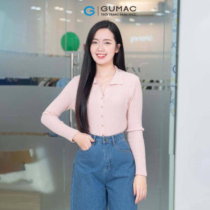Áo cardigan nữ form suông có dộ ôm nhẹ nút kiểu thời trang GUMAC AF11035