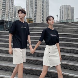 Kaos Couple Kembaran Pasangan Meeting Simpel Casual Terbaru