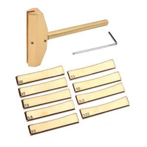 Guitar Bass Bàn phím Báo Chí caul & Brass Radian băn khoăn chèn với cờ lê dụng cụ thợ làm đàn Fingerboard cách nhấn công cụ